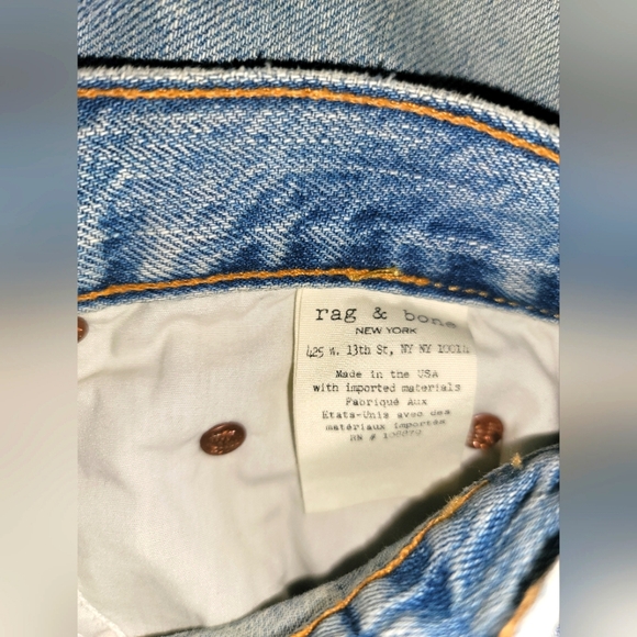 Rag & Bone High Rise Pinebox Olivia Stirrup Jeans - Picture 9 of 14